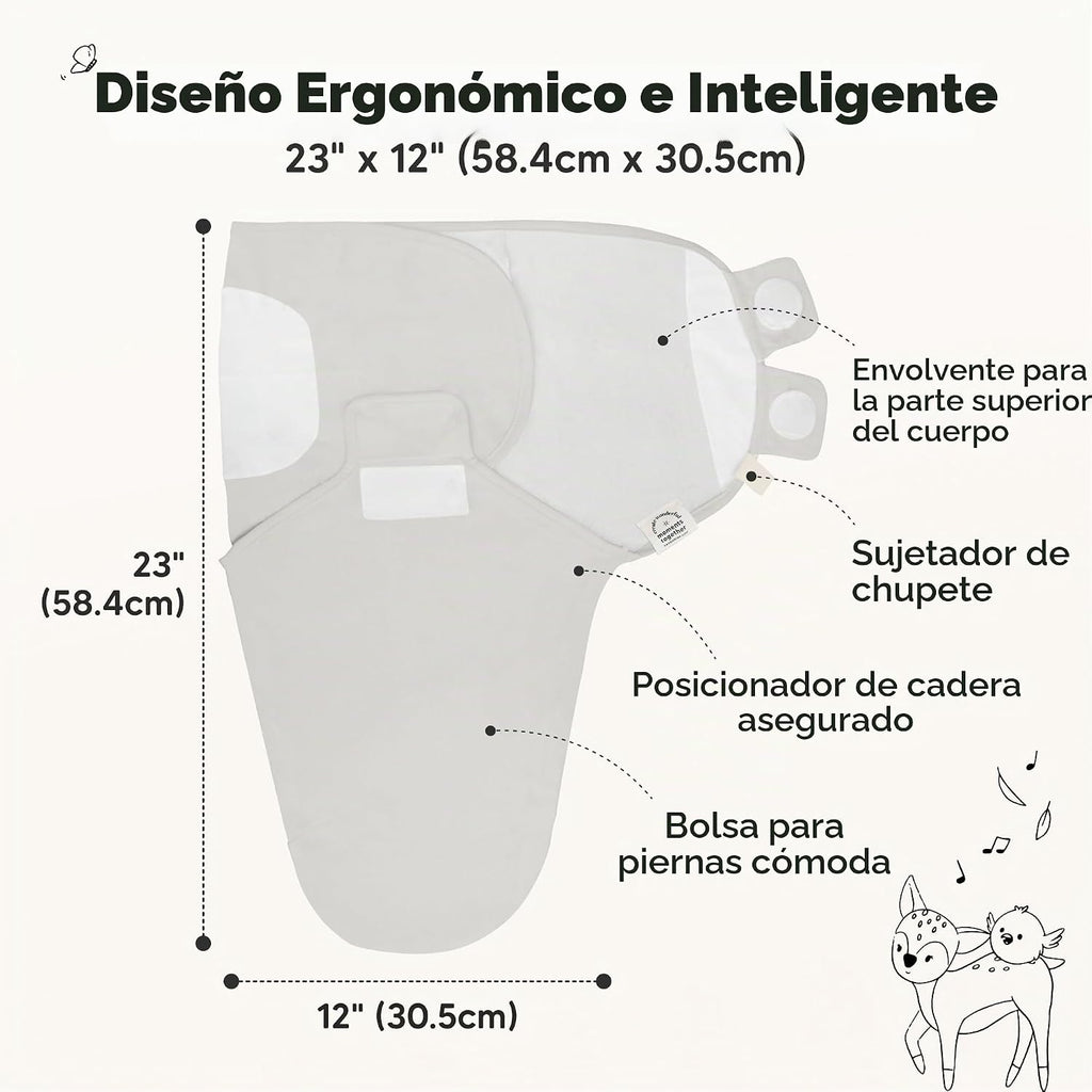 Paquete de 3 mantas orgánicas para dormir para bebé, para recién na...
