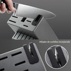 McCook® Juego de cuchillos de acero inoxidable alemán con afilador...