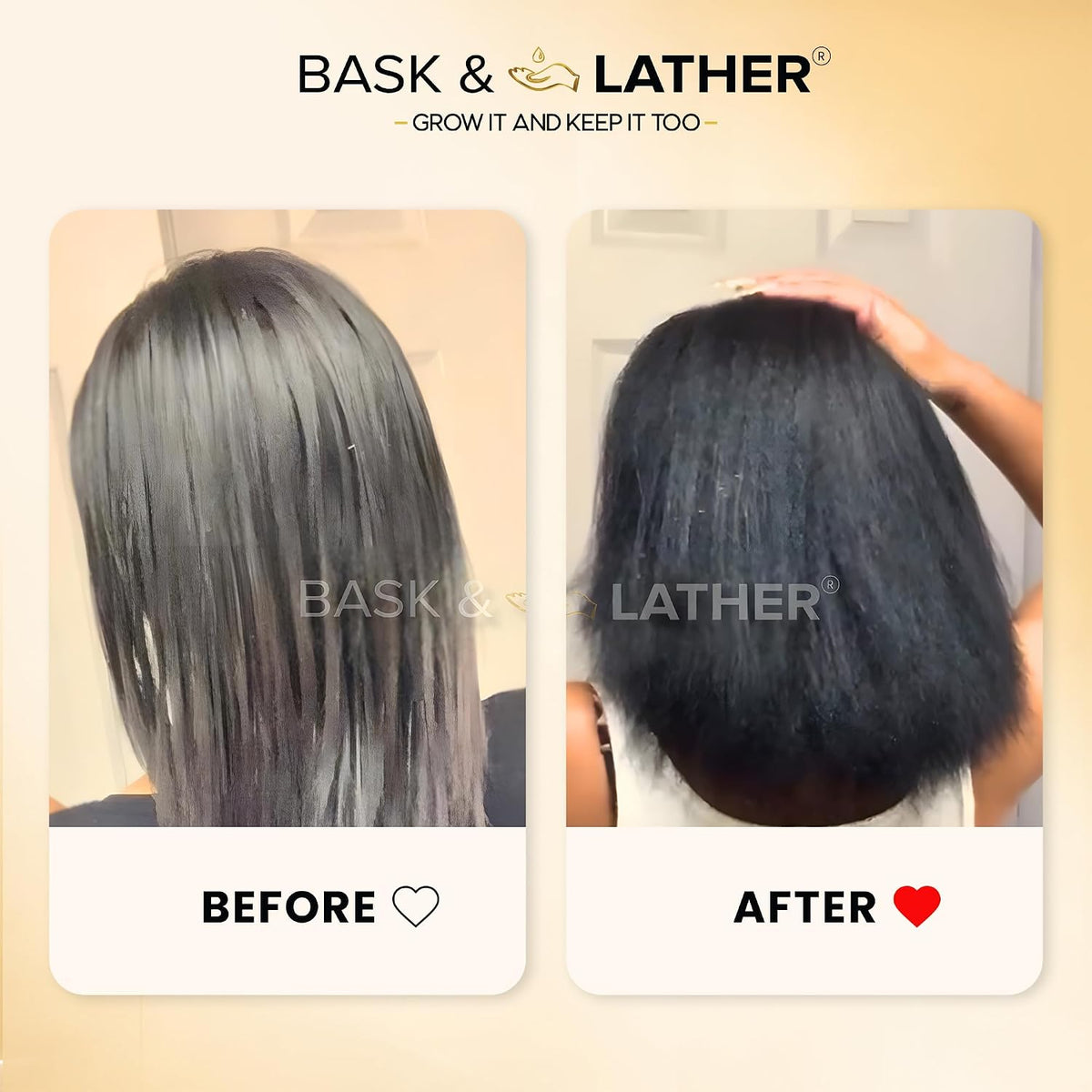 BASK &amp; LATHER Elixir - Aceite fortalecedor del cabello, aceite...