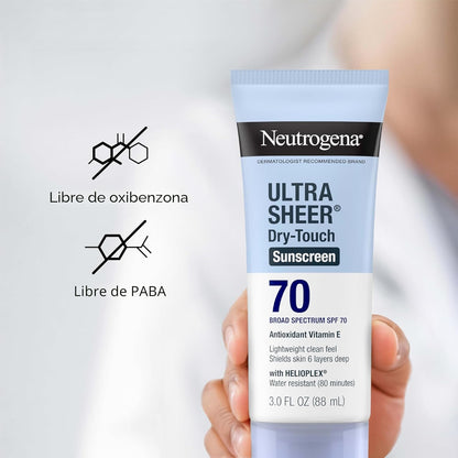 Neutrogena Ultra Sheer Dry Touch - Loción de protección solar SPF 7...