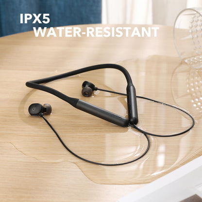 Auriculares inalámbricos Soundcore de Anker Life U2i con banda para el cuello, controladores de 10 mm con tecnología BassUp, 24 horas de reproducción, llamadas mejoradas por IA, plegables y ligeros