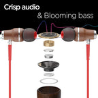 Symphonized Auriculares con cable para iPhone con sonido de graves...