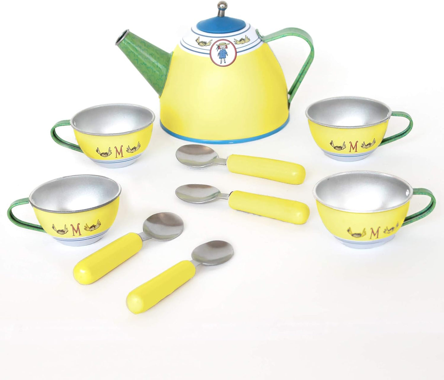 YOTTOY Madeline Collection - Juego de té de lata para niños de 23 p...