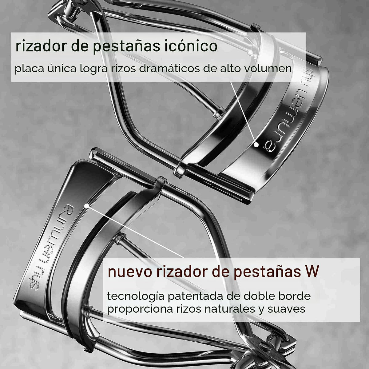 Rizador de pestañas icónico Shu Uemura, logra un control preciso y...