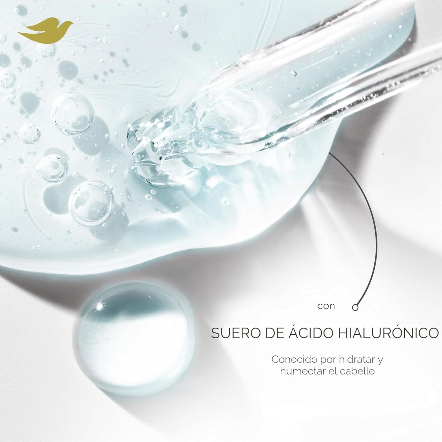 Dove Mascarilla Hidratante con Ácido Hialurónico para Cabello Seco...