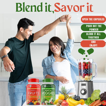 TM NATURALS Suplemento Superfood Frutas y Vegetales - con Aloe Vera...