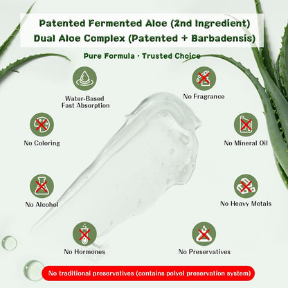OUKEYA Gel de aloe vera: calmante, hidratante y nutritivo para cara...