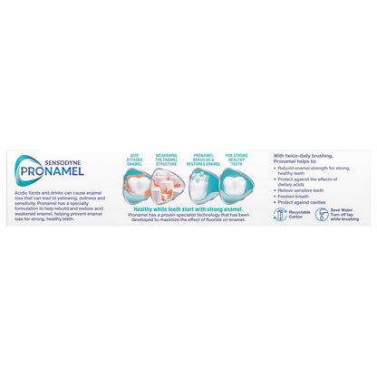 Sensodyne Pronamel Fresh Breath Pasta de dientes de esmalte para dientes sensibles y protección contra caries, Fresh Wave - 4 oz (paquete de 4)