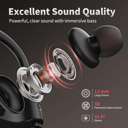 JOYWISE - Auriculares inalámbricos Bluetooth 5.3 con 16 horas de re...