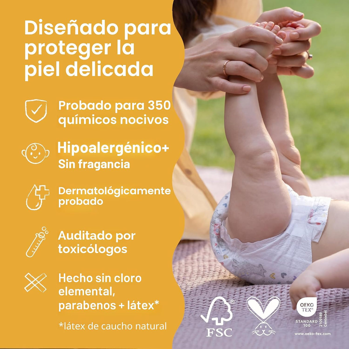 The Honest Company Pañales, hipoalergénicos, UR Ribbiting, talla 3,...