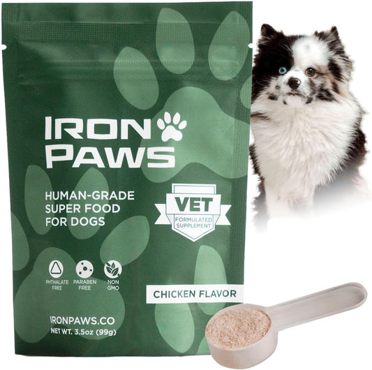 Iron Paws Superalimento de Grado Humano para Perros, Suplemento en...