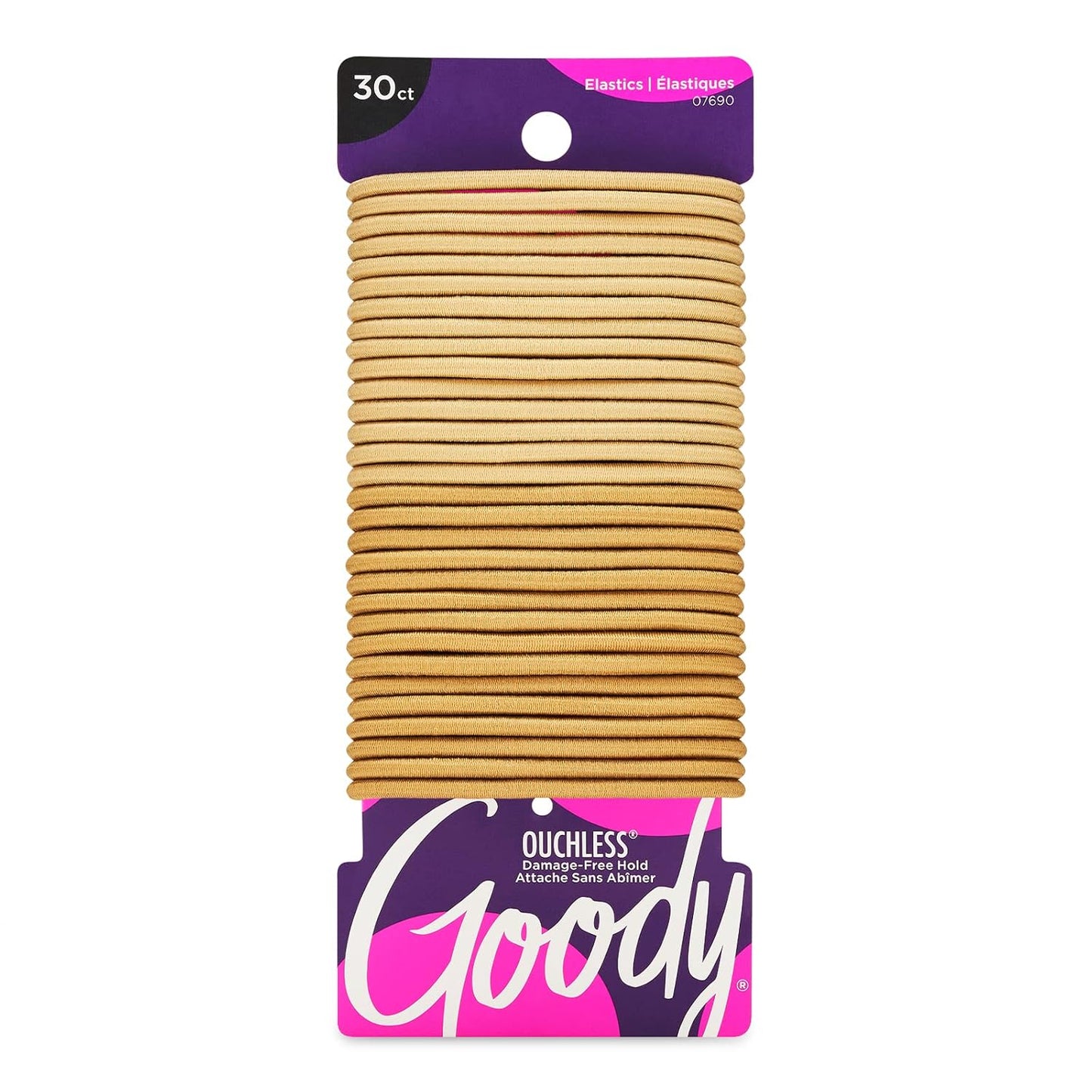 Goody WoMens Ouchless - Elásticos de 0.157 in, rubias, 30 unidades