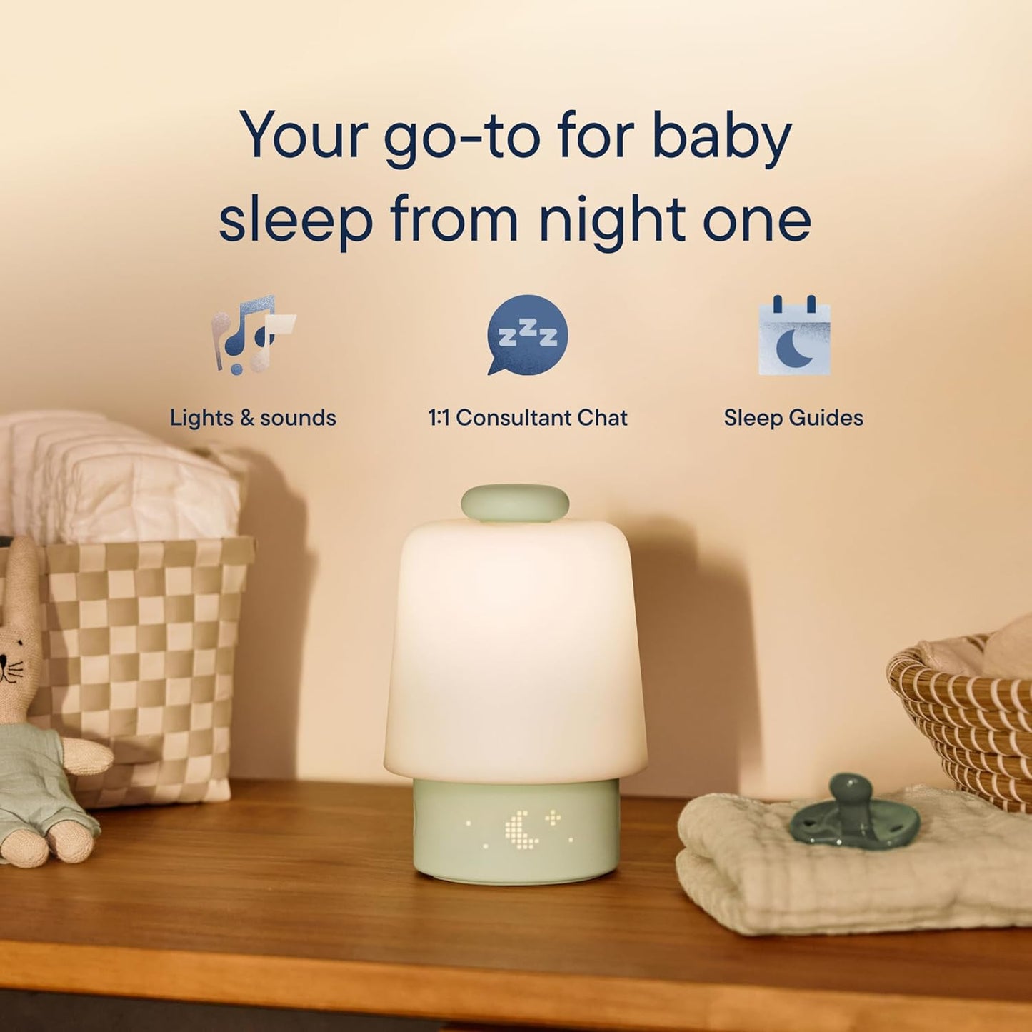 Hatch Baby Máquina de sonido, luz nocturna | Hatch Baby (menta) | S...