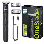 Philips OneBlade - Recorta y afeitadora de cualquier longitud con p...