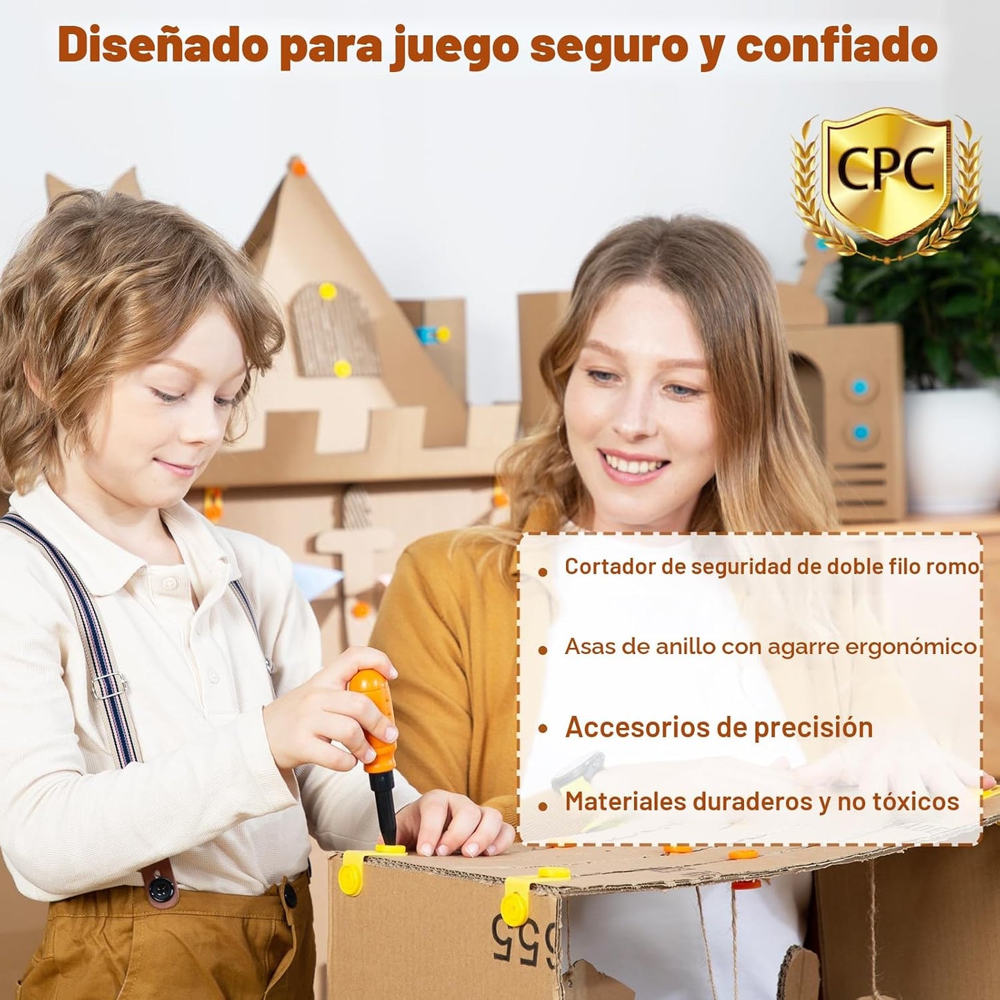 ZLemma Kit de construcción de cartón, juego de construcción para ni...