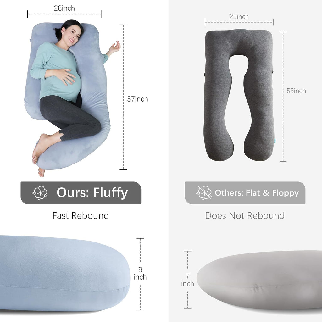 MOON PARK-Almohadas de embarazo y maternidad de cuerpo completo par...