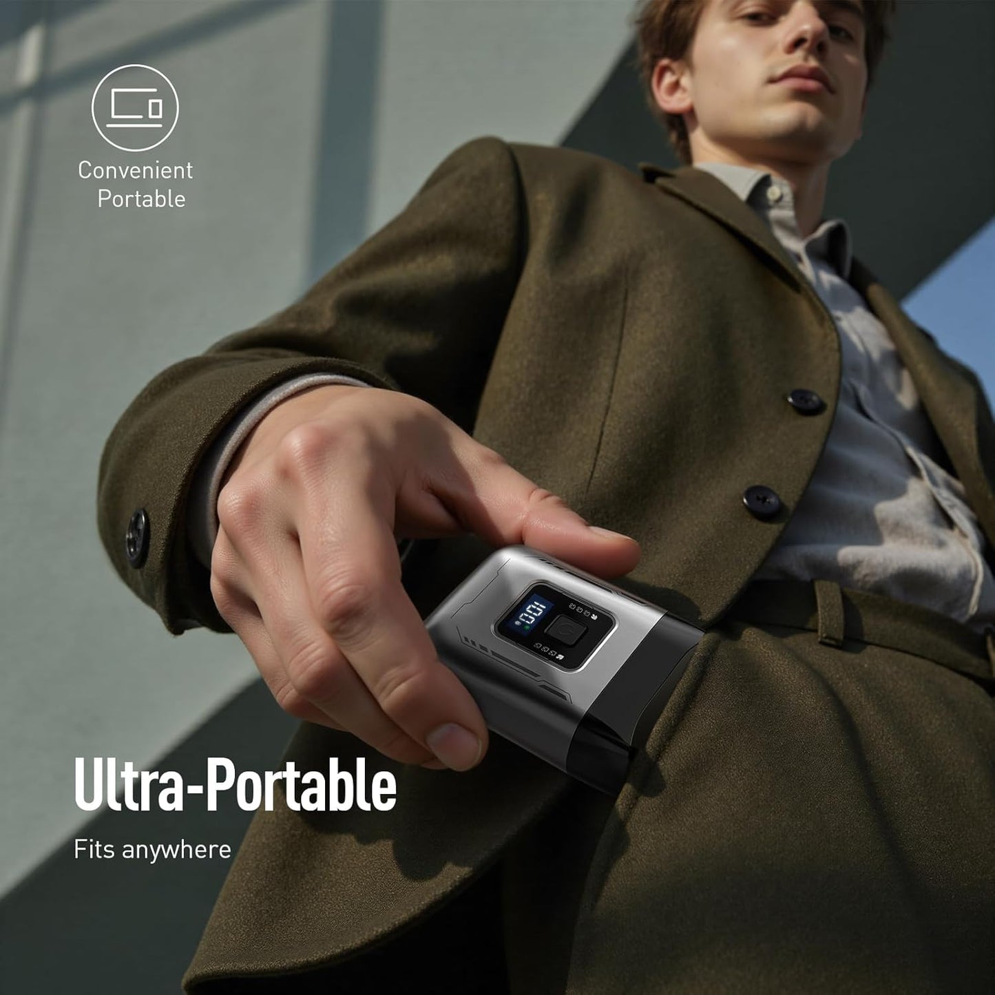 Afeitadora inalámbrica para hombres: cabezales de repuesto dobles (papel de aluminio + recortadora), alta velocidad 6000 RPM, recargable USB-C, pantalla de batería impermeable IPX6 y fácil de