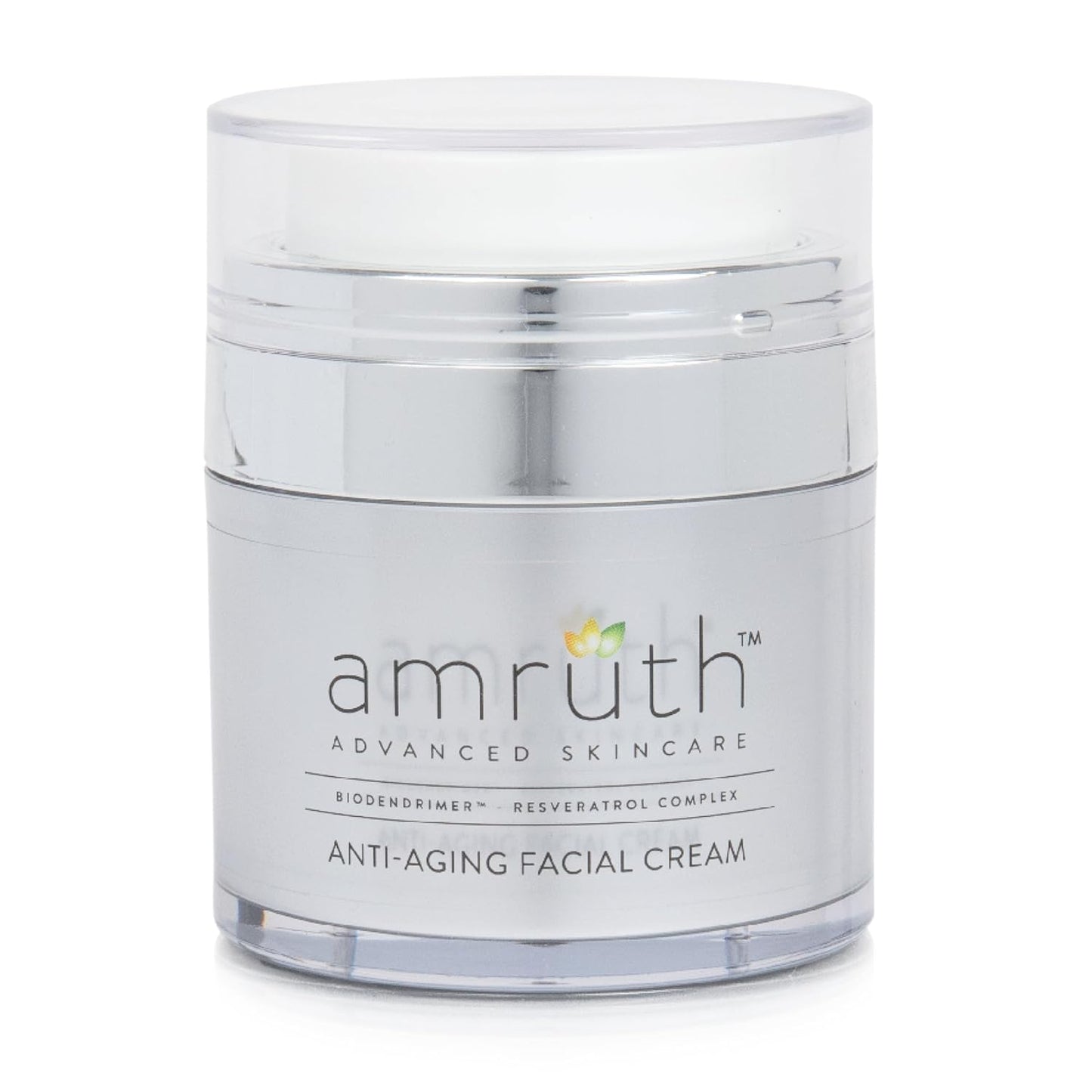 Amruth Resveratrol Crema facial antienvejecimiento diaria, tarro de...