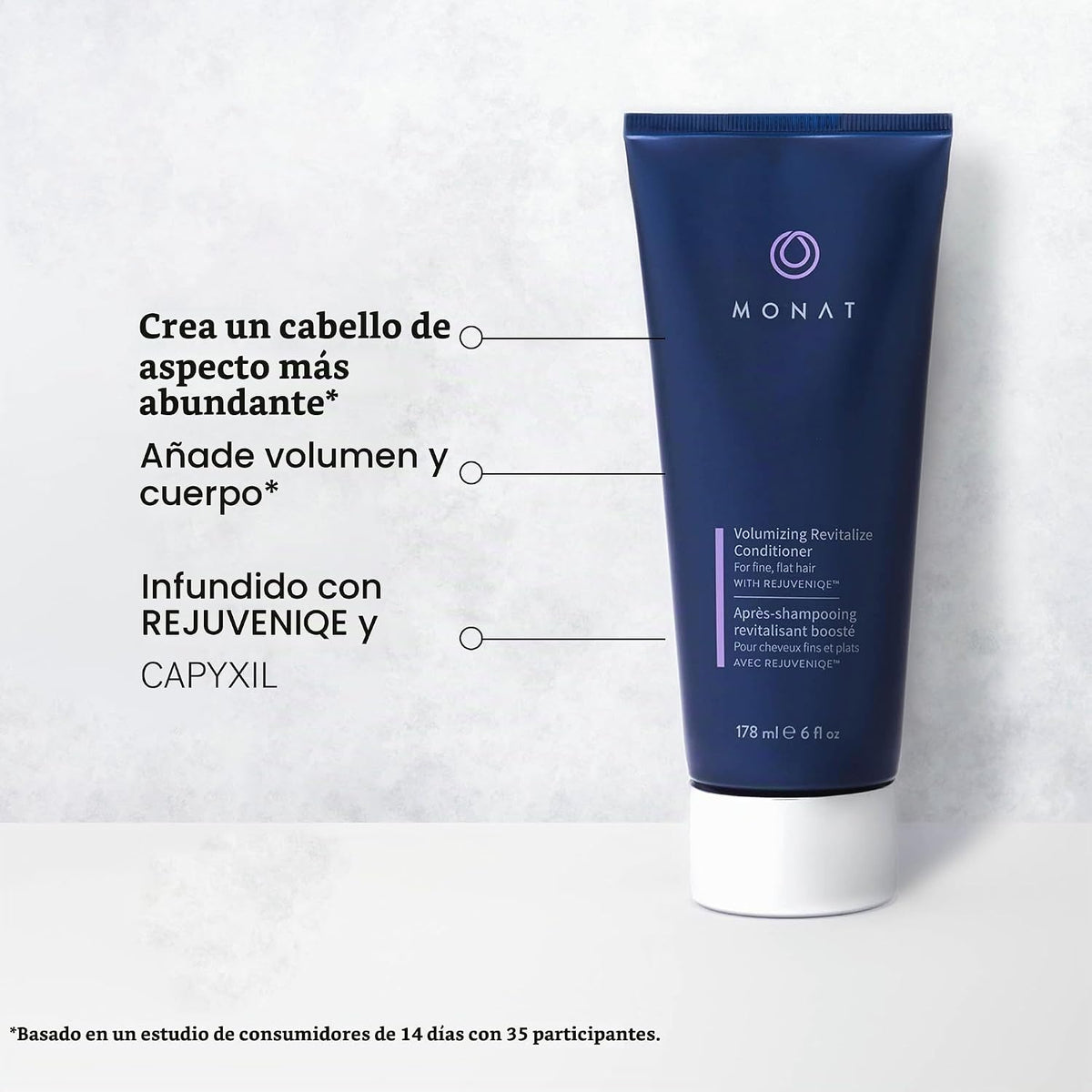 MONAT Set de Champú y Acondicionador Volumizante Infundido con REJU...