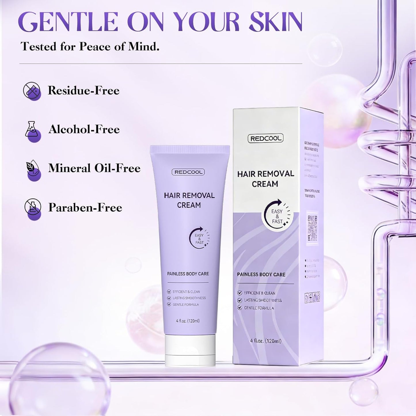 Crema depilatoria corporal y facial para mujeres y hombres, crema d...