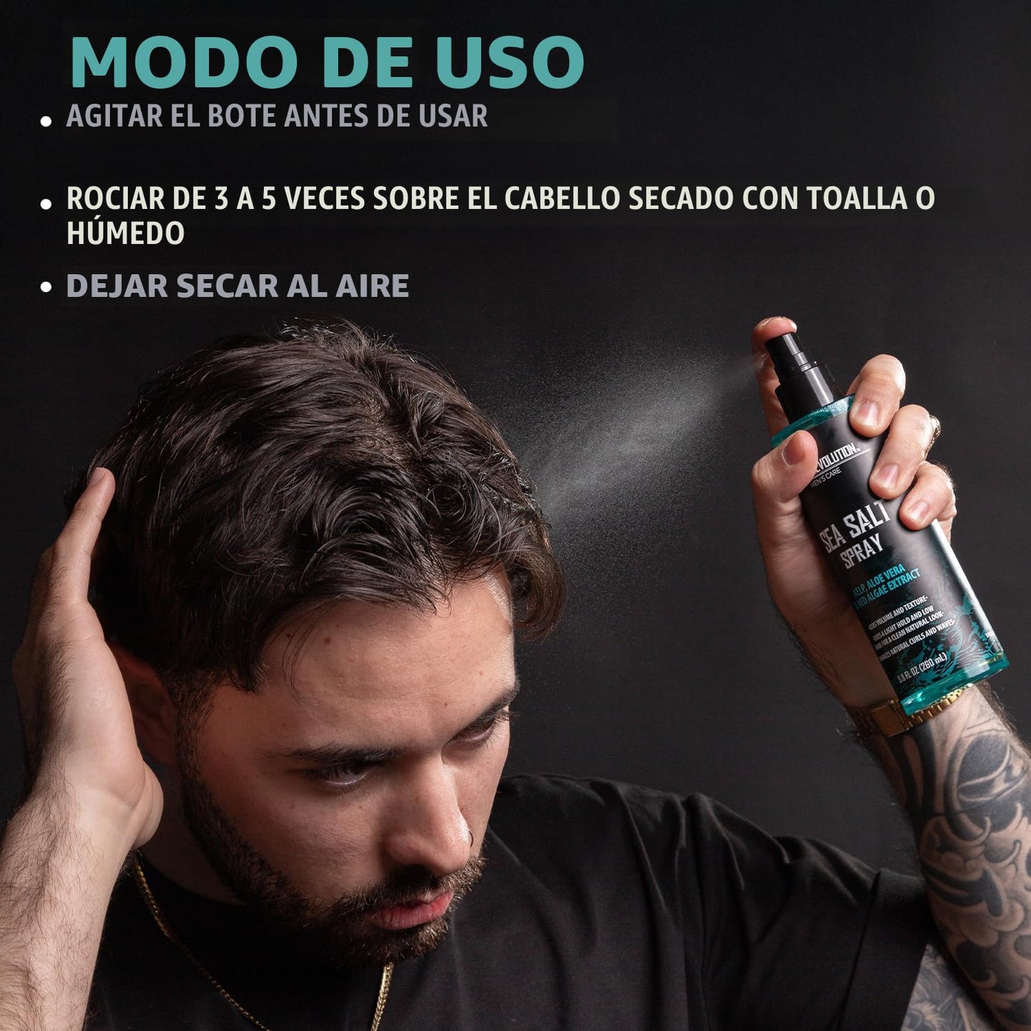 Viking Revolution Spray de Sal Marina para Hombres - Spray Texturiz...