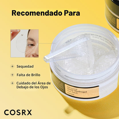 COSRX Advanced Snail Hydrogel Eye Patch (60 piezas), máscara de sue...
