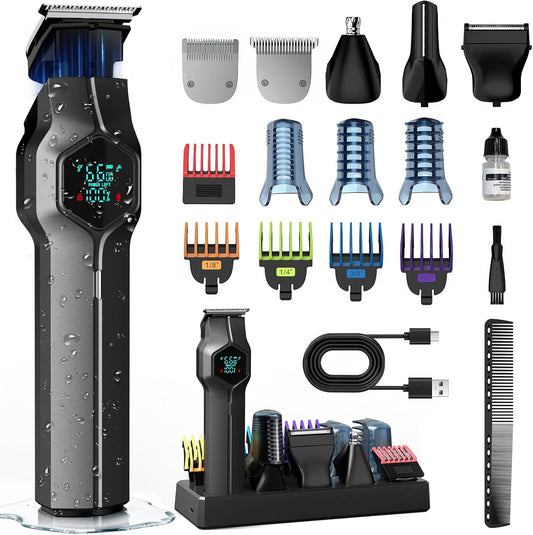 TRIMX - Recortadora de barba para hombres, cabezales magnéticos ree...