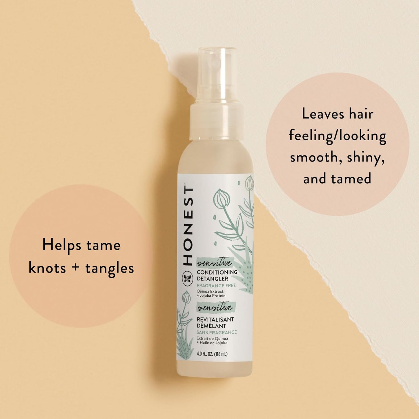 The Honest Company Acondicionador de cabello sin fragancia, desenre...