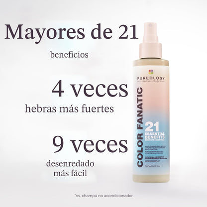 Pureology Color Fanatic - Spray sin enjuague multitarea, 21 benefic...