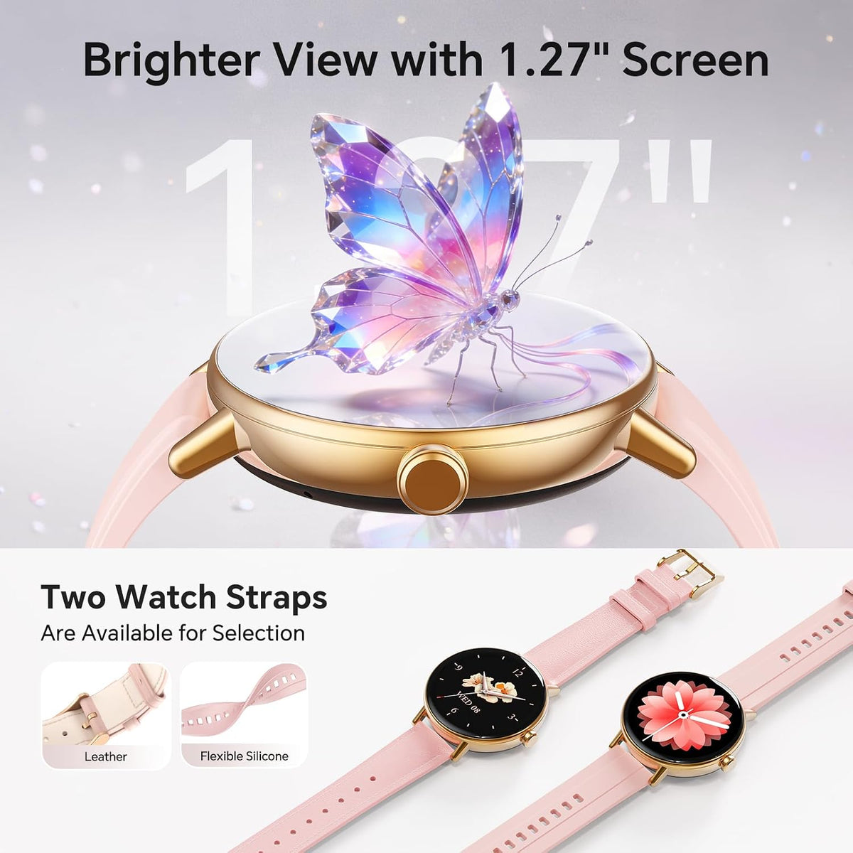 Gydom Reloj inteligente para mujer, rastreador de fitness HD de 1.5...