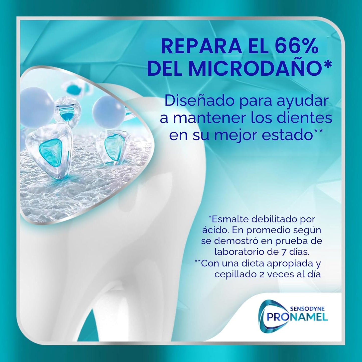 Pasta dental Sensodyne Pronamel para fortalecimiento clínico del esmalte, acción blanqueadora, 3.4 oz (paquete de 3)