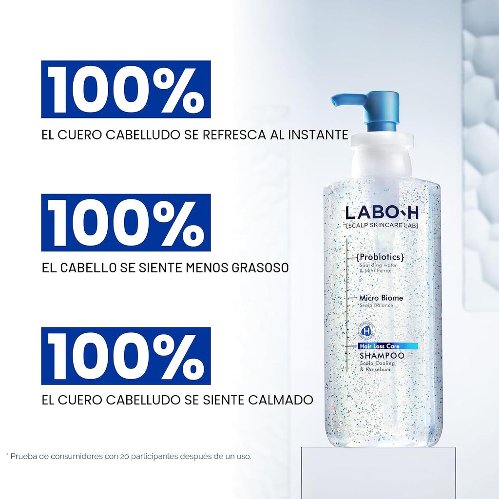 LABO.H Champú sin sebo | Cuidado del cuero cabelludo coreano, enfri...