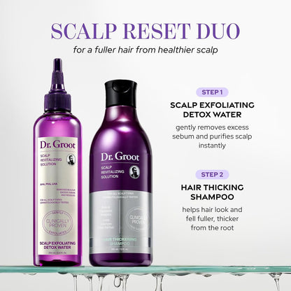 Dr. Groot Solución revitalizante para el cuero cabelludo Exfoliating Detox Water
