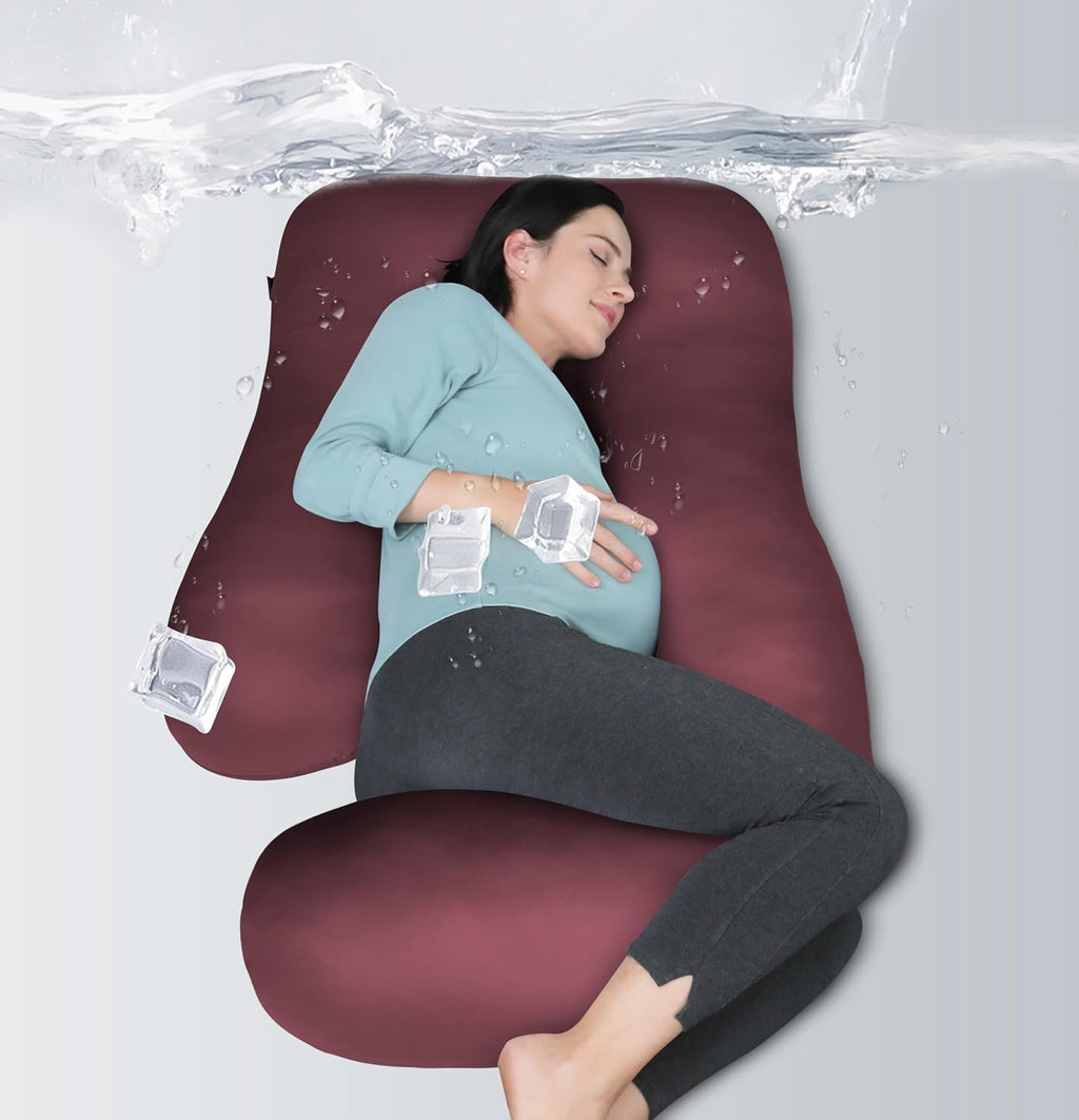 MOON PARK Almohadas de embarazo para dormir, almohada de maternidad...