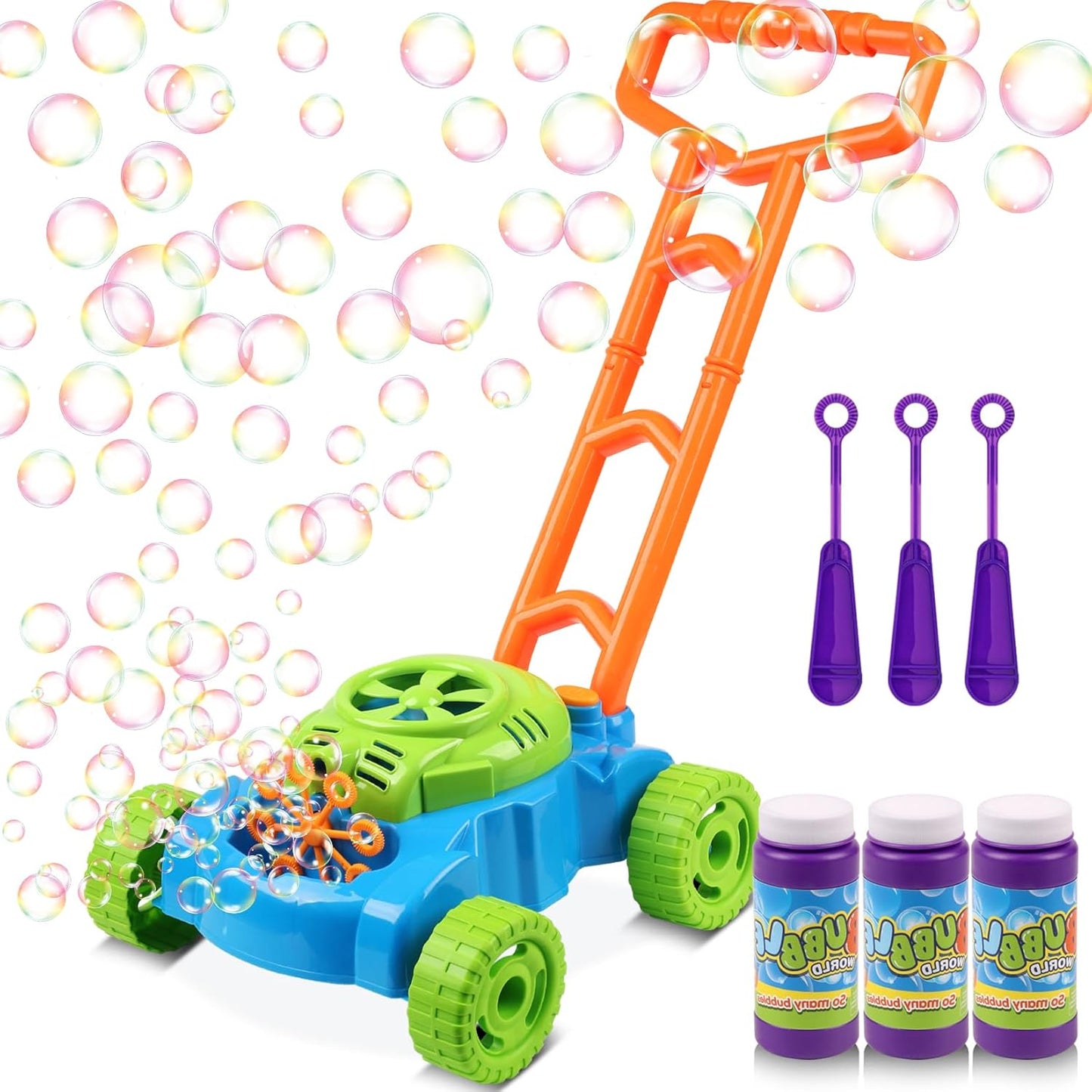 Lydaz – Máquina de burbujas electrónicas para césped, juegos al aire libre, juguetes para niños