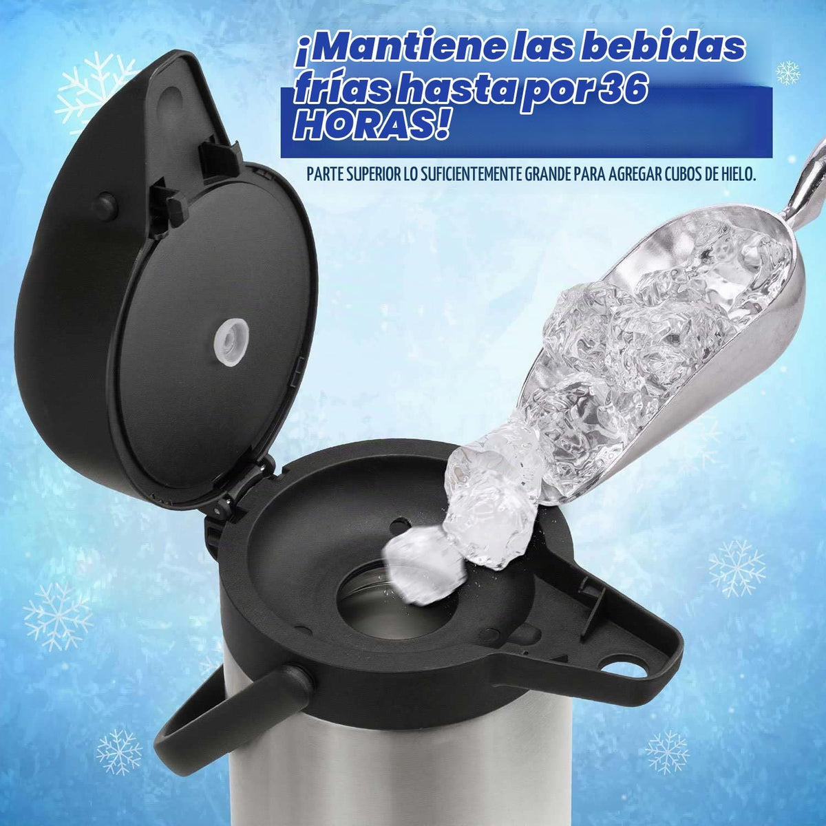 Jarra de café Airpot de 85 onzas (2.5L) con bomba, dispensador de c...