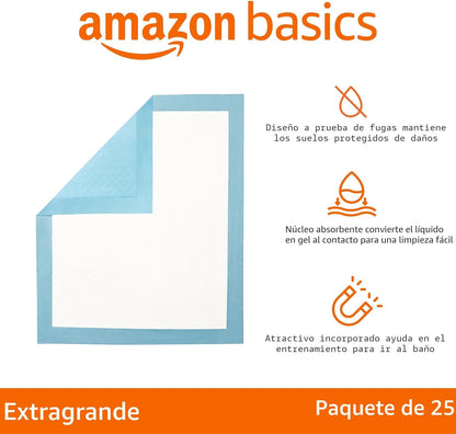 Amazon Basics Almohadillas para orinar para perros y cachorros con...