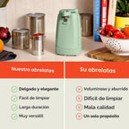 bella Abrelatas eléctrico y afilador de cuchillos, palanca de corte...
