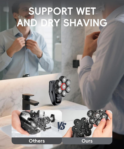 MALEGEBAZ Afeitadoras de cabeza para hombres calvos, kit de aseo 5...