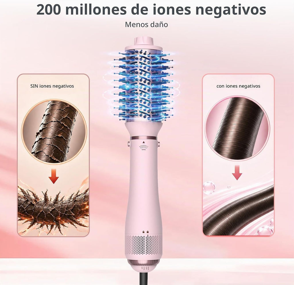 Cepillo secador de pelo 5 en 1, cepillo de soplado, multipeinador,...