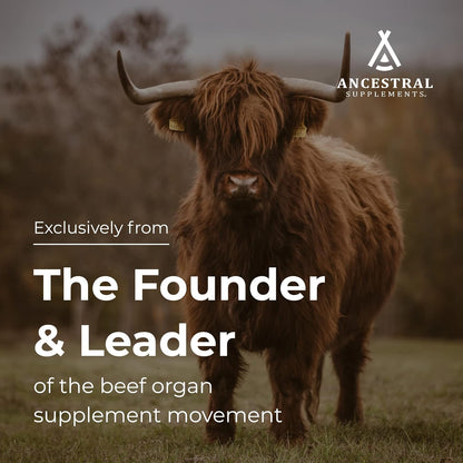 Ancestral Supplements Suplemento cerebral de carne de res alimentad...