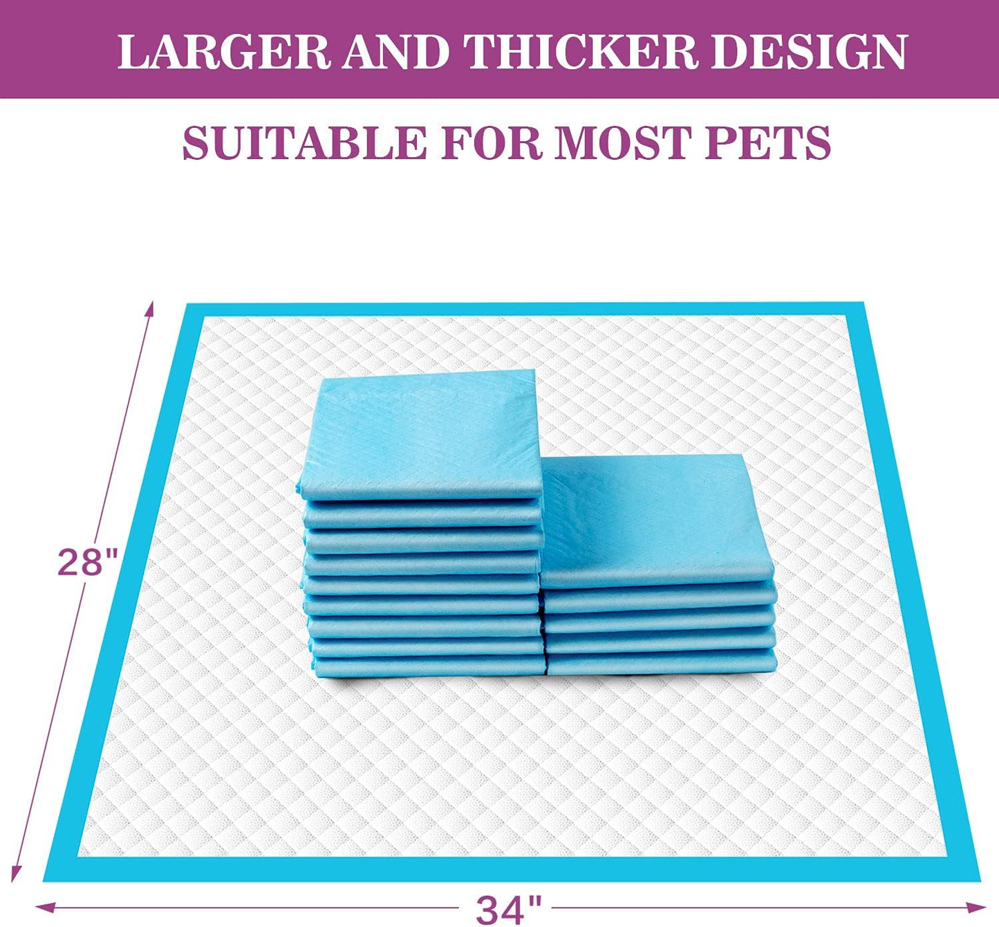 IMMCUTE Almohadillas para orina de perro, extra grandes, de 28 x 34...