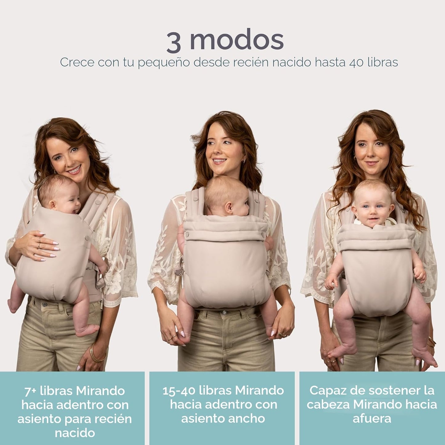Infantino Honey Blossom - Portabebés ergonómico para bebés a niños...