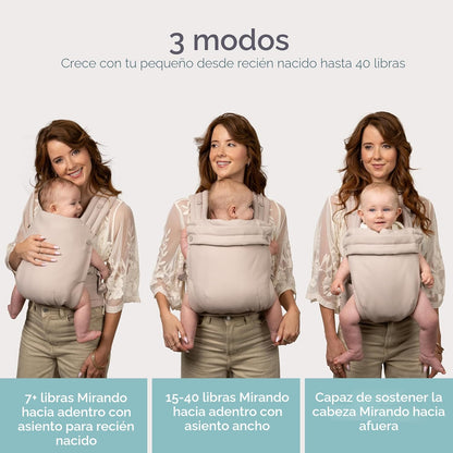 Infantino Honey Blossom - Portabebés ergonómico para bebés a niños...