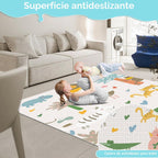 Fshibila Corralito para bebés con alfombra, corralitos para bebés y...