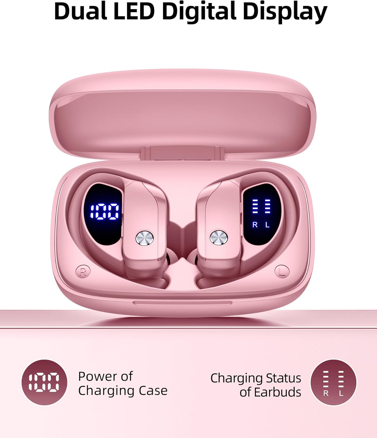 bmanl Auriculares Inalámbricos Bluetooth Audífonos Sobre la Oreja c...