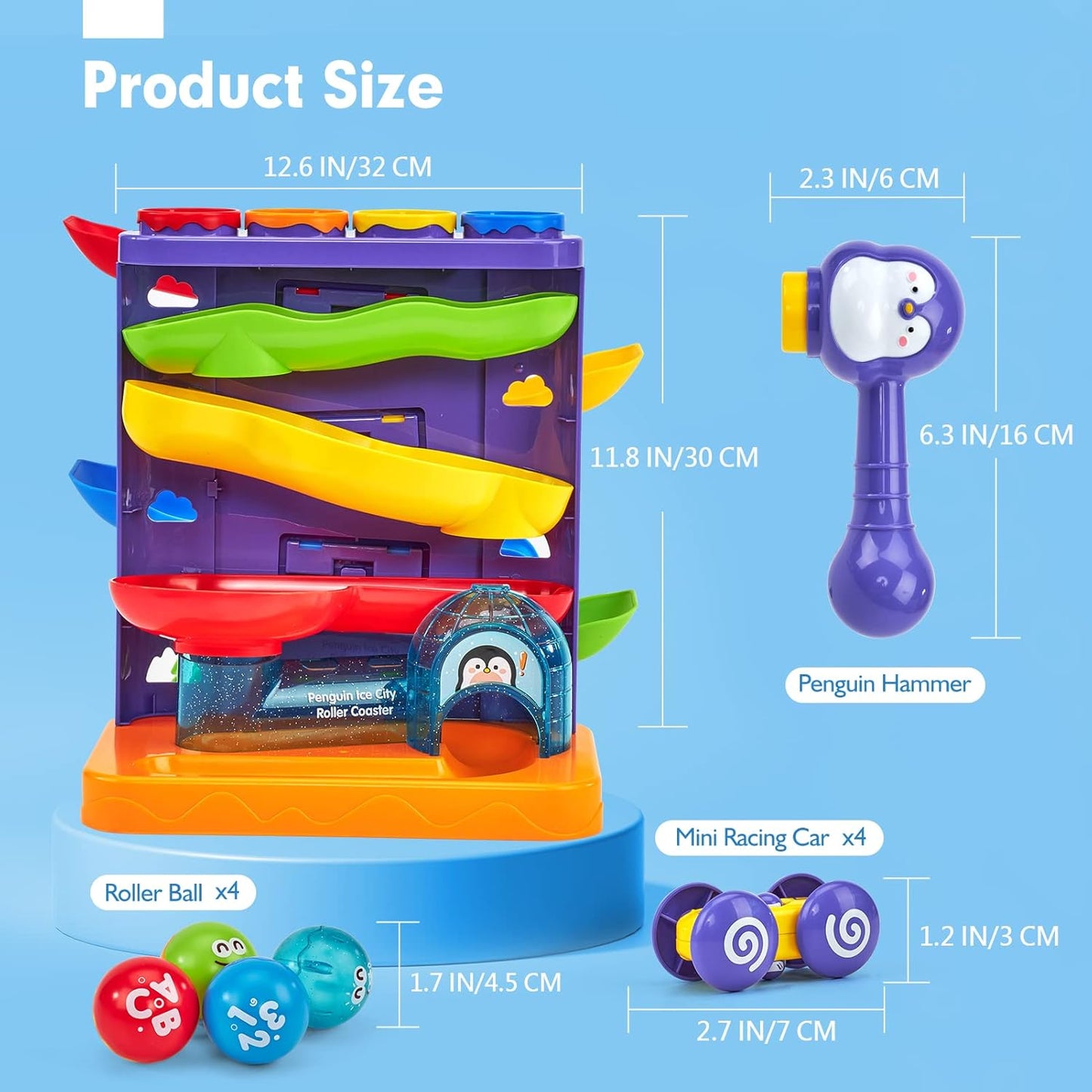 hahaland Juguetes para niños de 1 año, regalo de cumpleaños,
