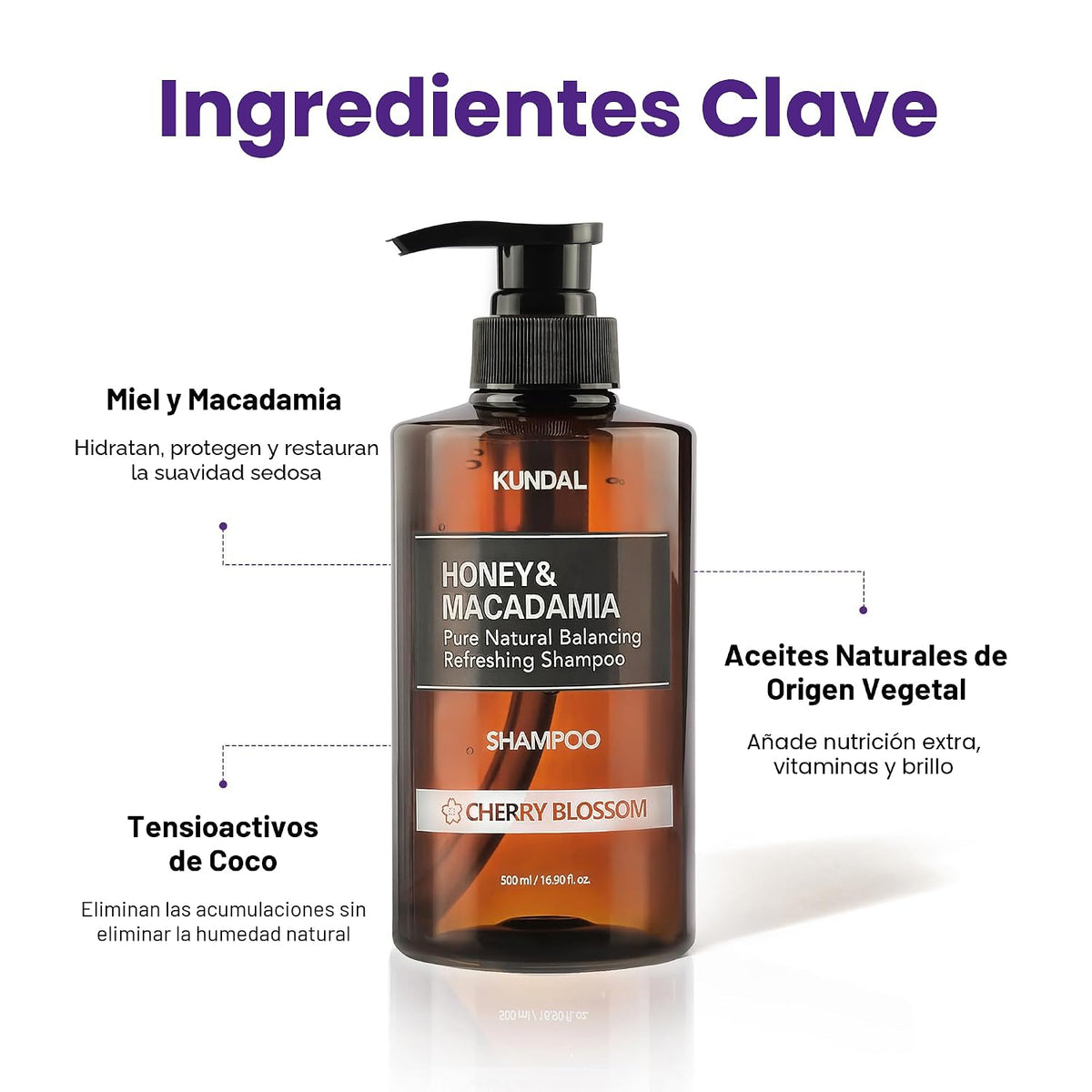 KUNDAL Honey &amp; Macadamia Champú y Acondicionador, [Amber Woody]...