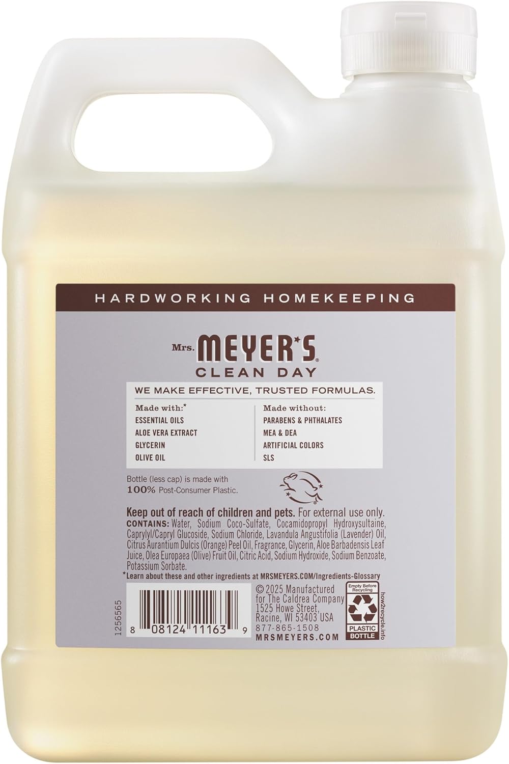 Mrs. Meyers Clean Day - Repuesto de jabón para manos, esencia lavanda
