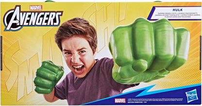 Marvel Puños de Hulk Gamma Smash, juguete de espuma suave para juegos de rol, juguetes de superhéroes de los Vengadores para niños de 5 años en adelante